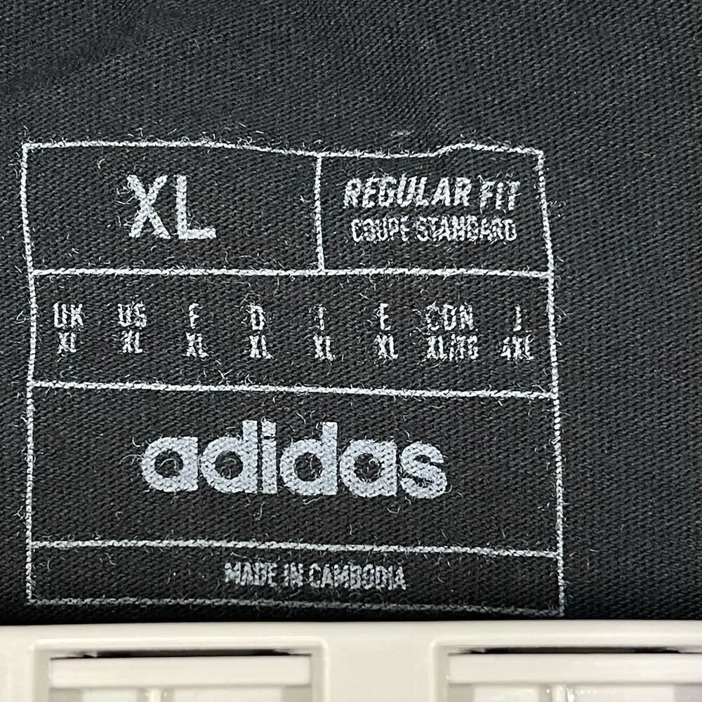 UEFA EURO 2024 Germany T-Shirt Mens XL Black Adidas Crewneck Oe Tee Soccer NWT